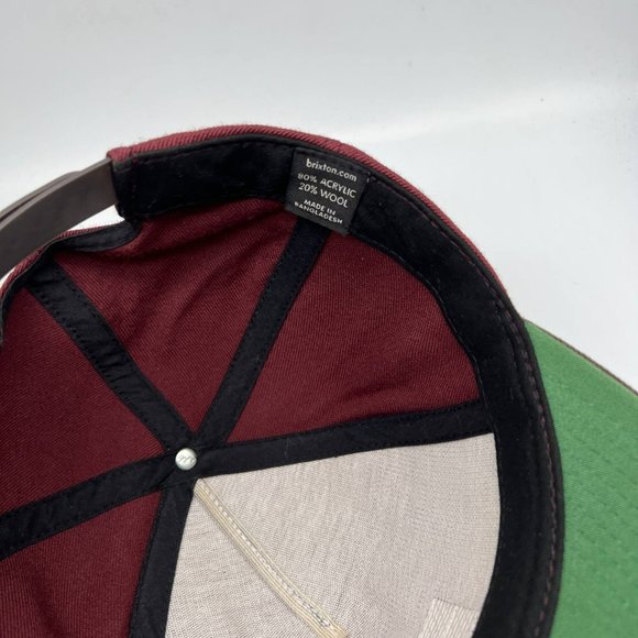 Brixton MFG & Co. Hat Snapback Cap Red Men - Picture 7 of 8